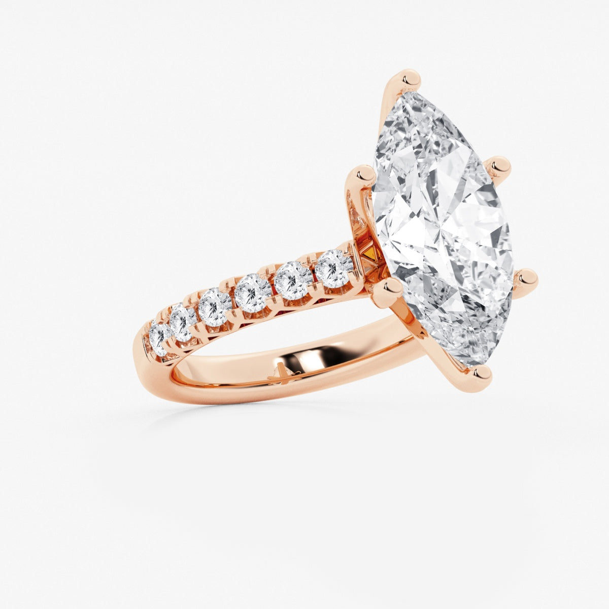 Aria - Crown-Inspired Side Stones Engagement Ring