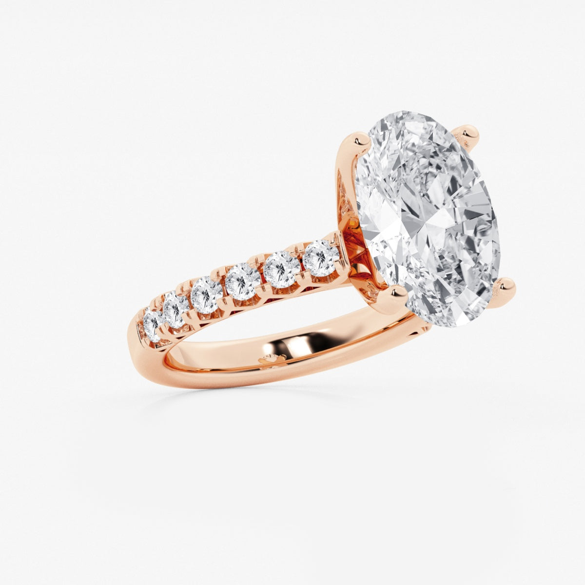 Aria - Crown-Inspired Side Stones Engagement Ring
