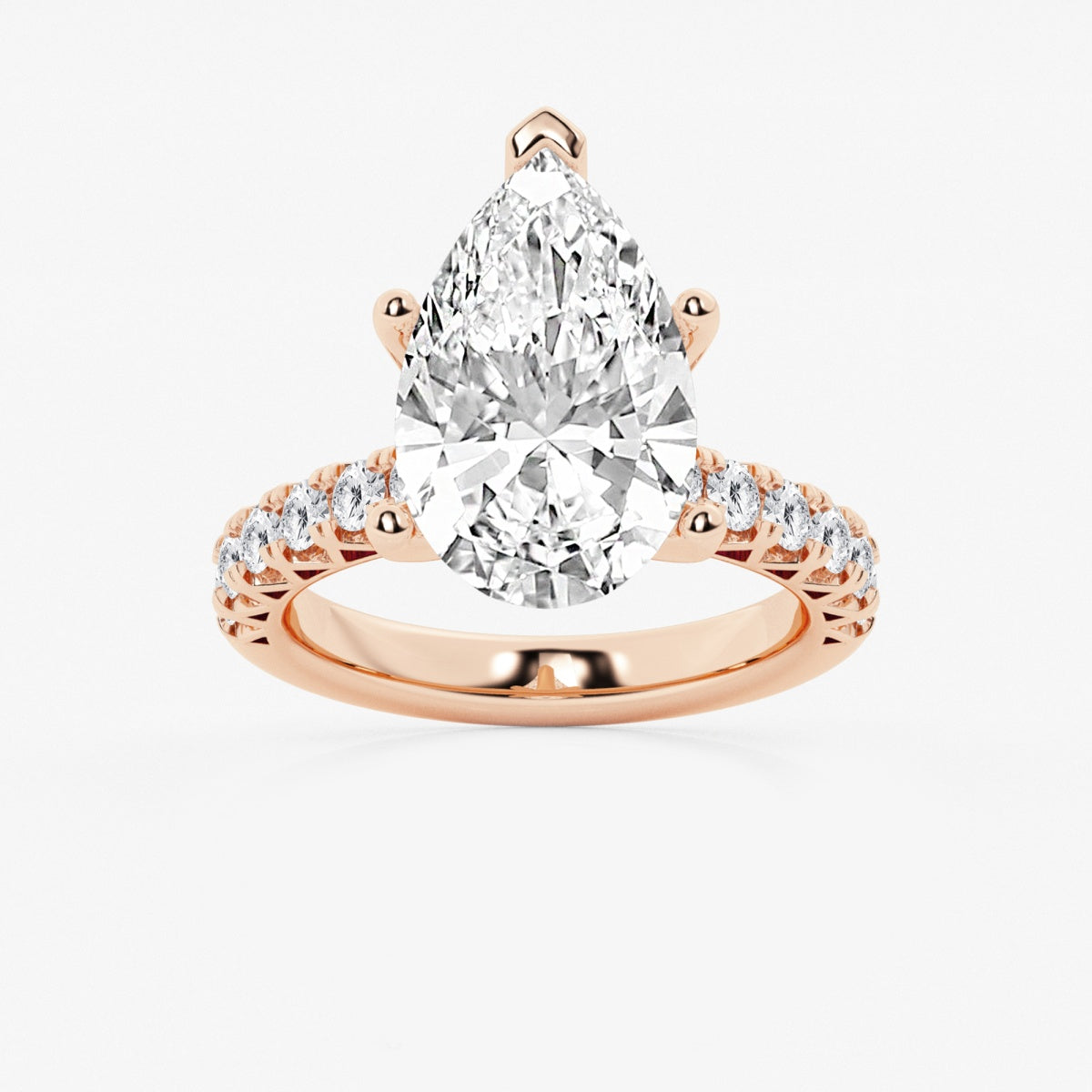 Aria - Crown-Inspired Side Stones Engagement Ring