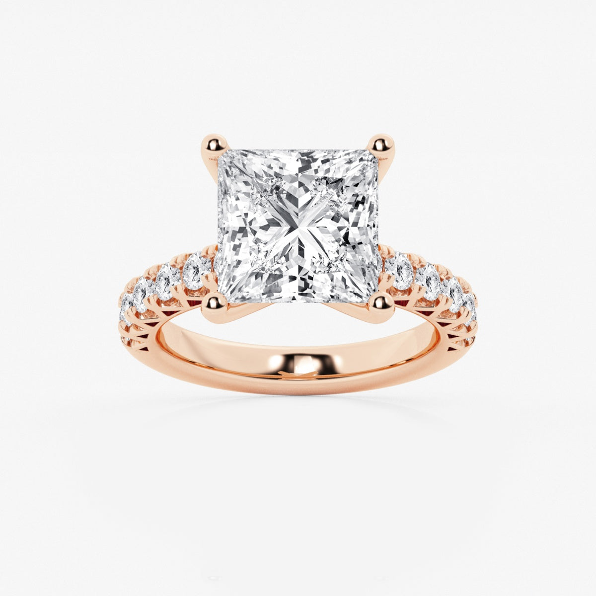 Aria - Crown-Inspired Side Stones Engagement Ring