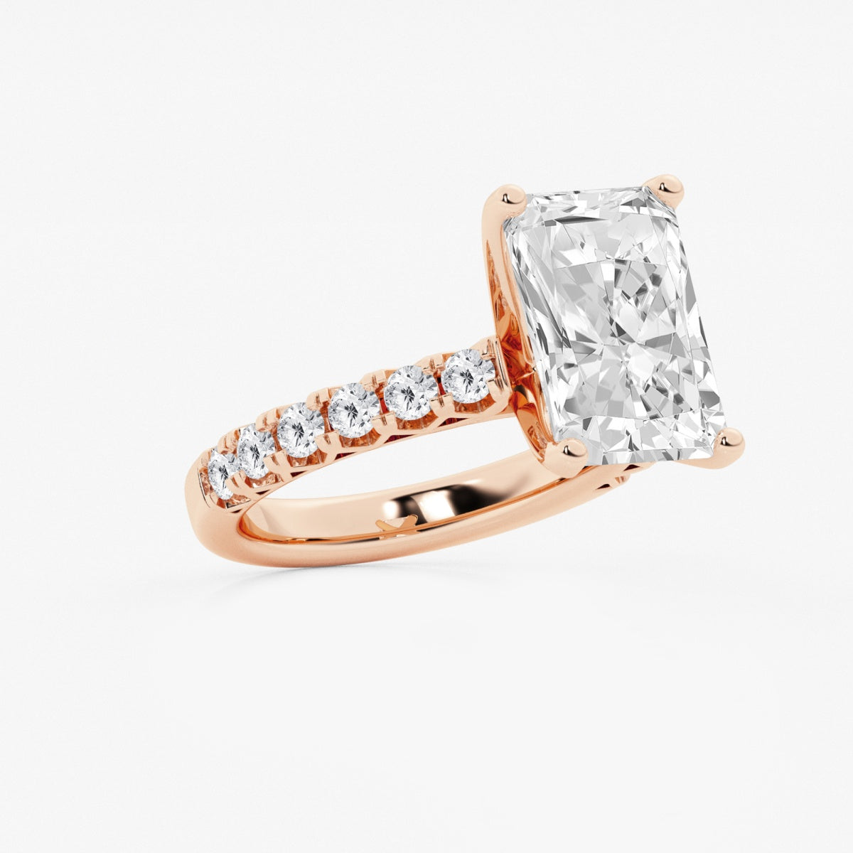 Aria - Crown-Inspired Side Stones Engagement Ring