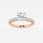 Aria - Crown-Inspired Side Stones Engagement Ring