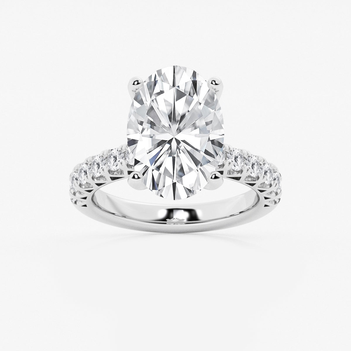Aria - Crown-Inspired Side Stones Engagement Ring