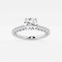 Aria - Crown-Inspired Side Stones Engagement Ring
