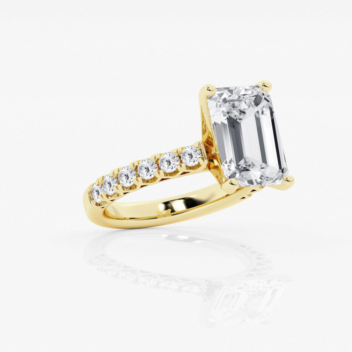 Aria - Crown-Inspired Side Stones Engagement Ring