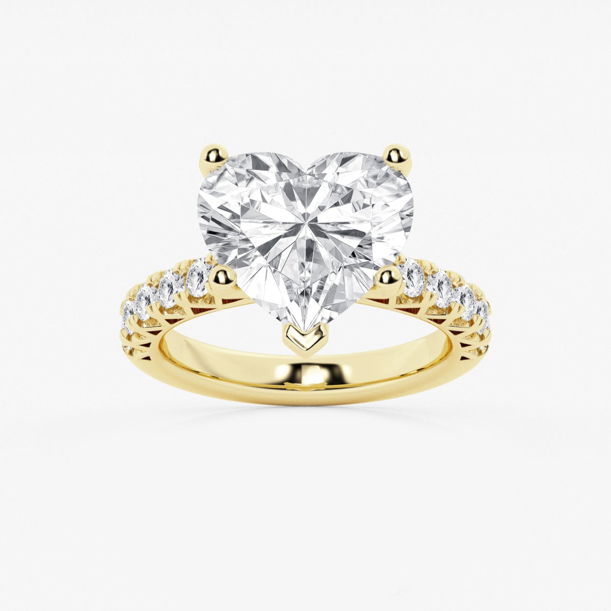 Aria - Crown-Inspired Side Stones Engagement Ring