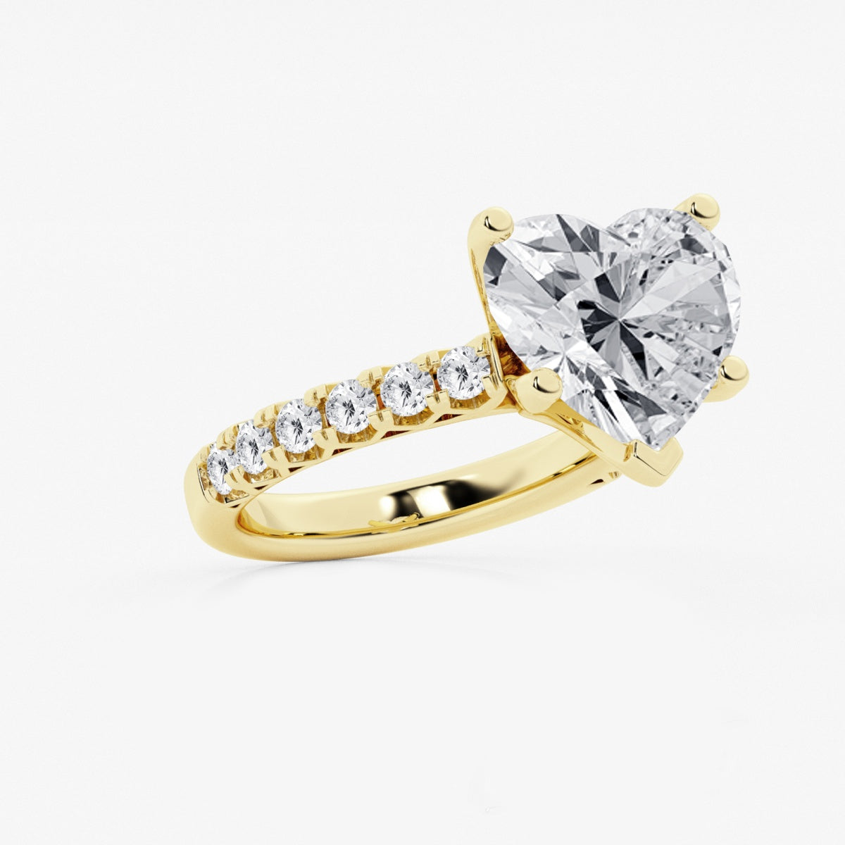 Aria - Crown-Inspired Side Stones Engagement Ring