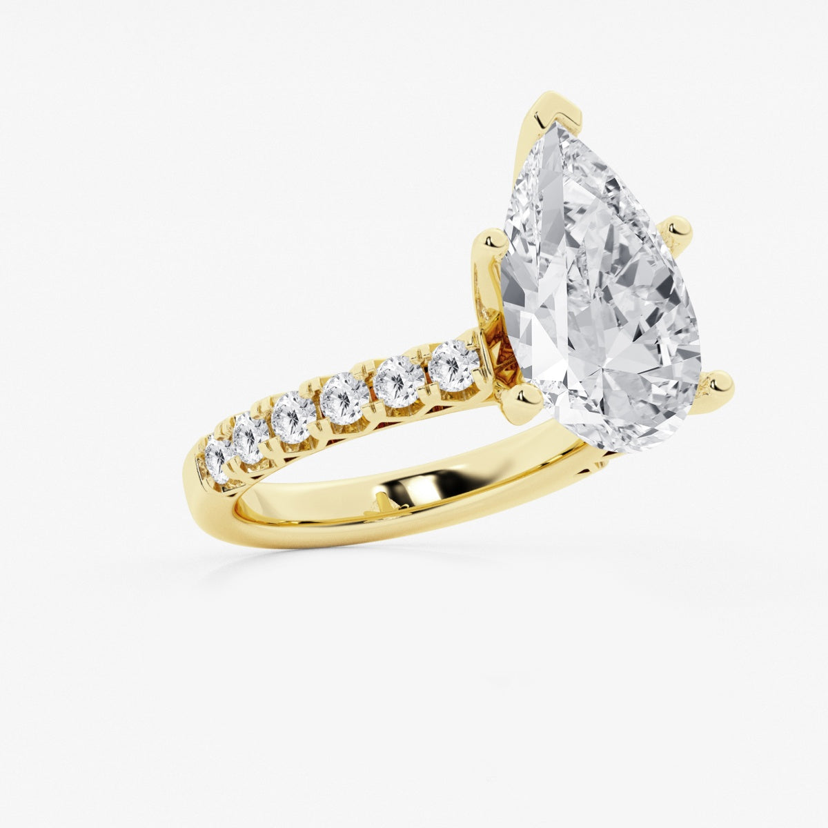 Aria - Crown-Inspired Side Stones Engagement Ring