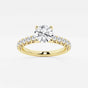 Aria - Crown-Inspired Side Stones Engagement Ring