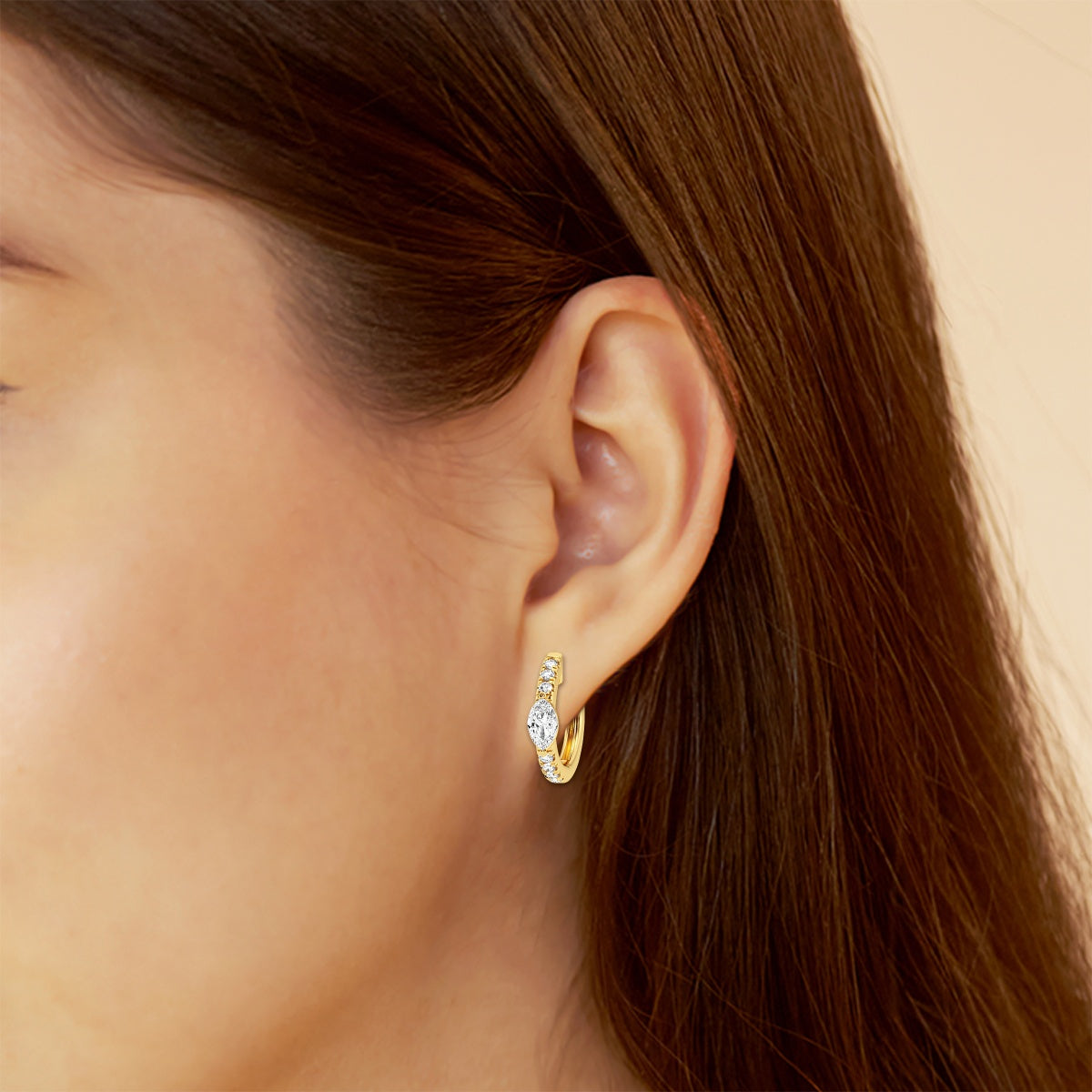 Mariah - Delicate Marquise Details Earrings