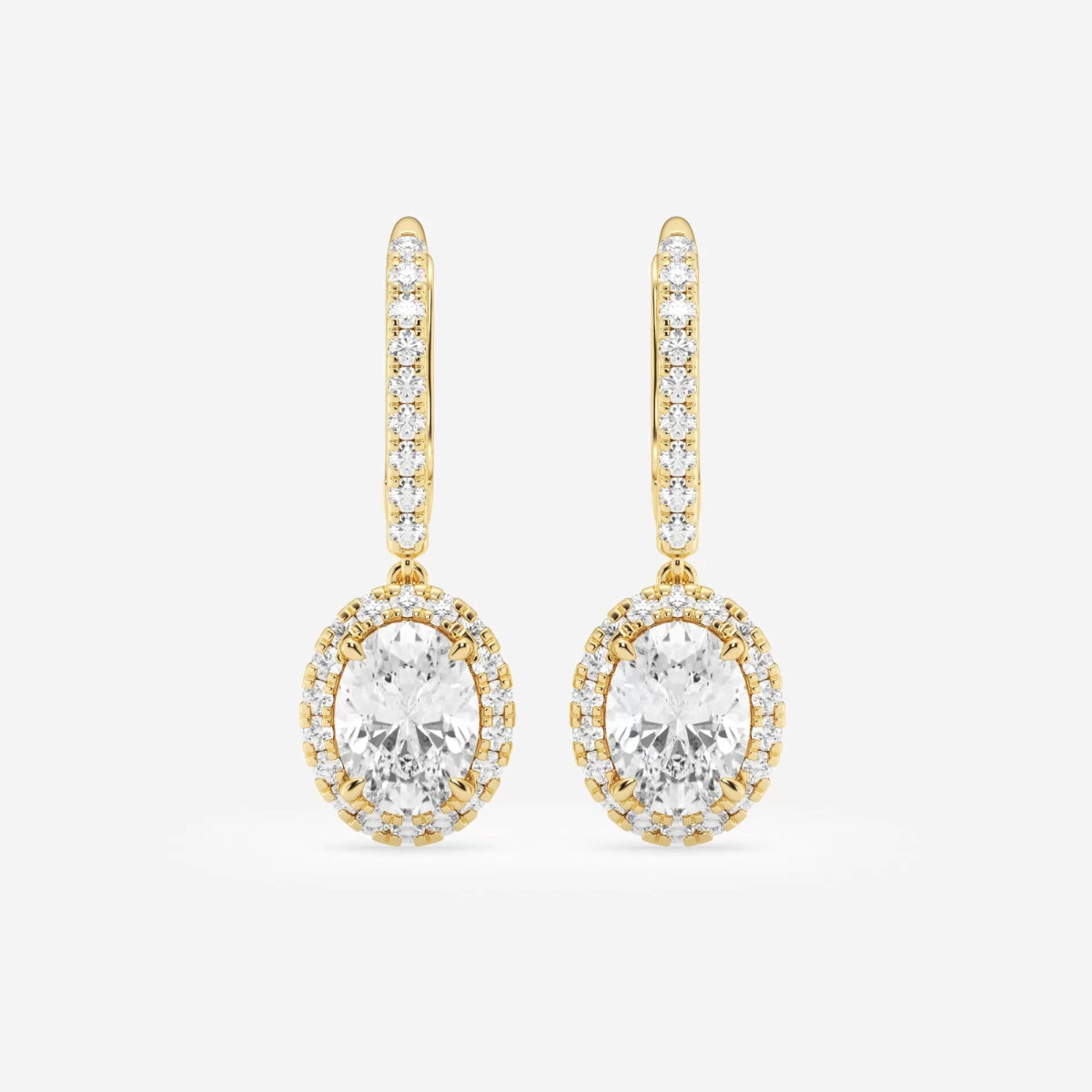Aurora - Timeless Halo Drop Earrings