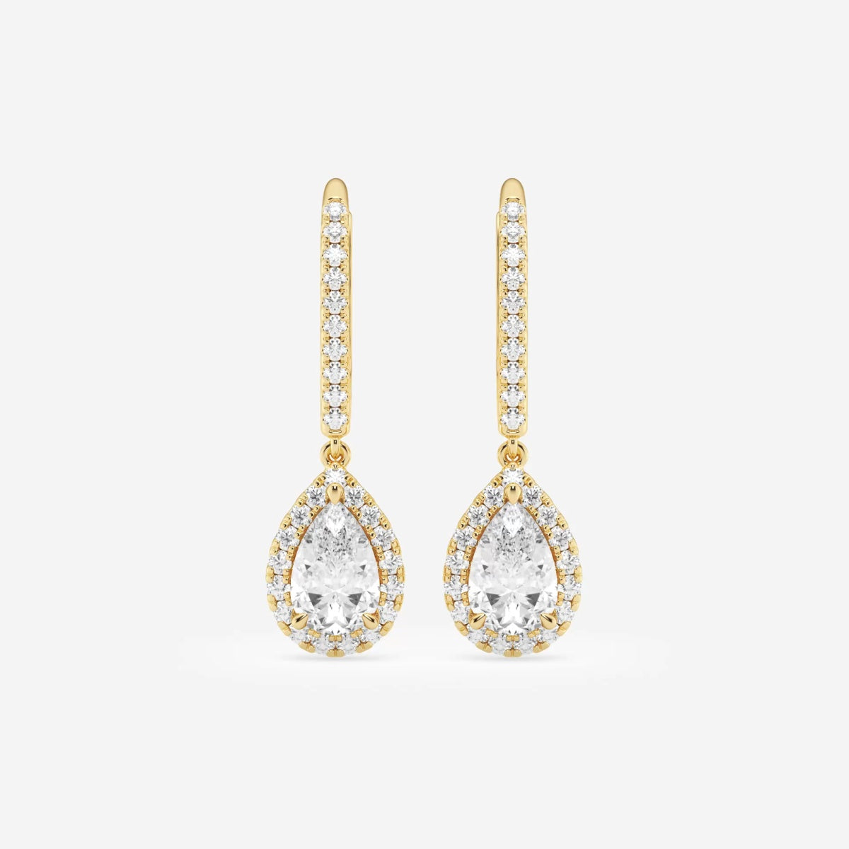 Aurora - Timeless Halo Drop Earrings