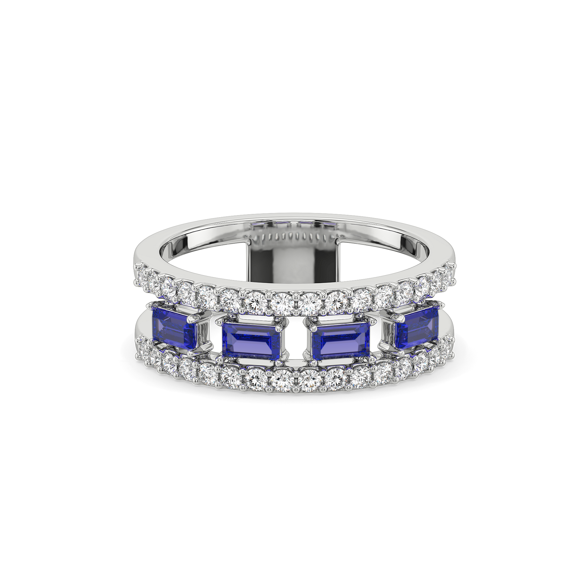 Blue Sapphire Soiree - Lab Diamond Fashion Ring
