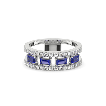 Blue Sapphire Soiree - Lab Diamond Fashion Ring