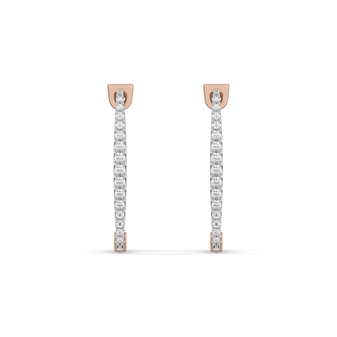 Blush Huggies - Lab Diamond Earrings