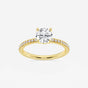 Camila - Scalloped Pave Design Engagement Ring