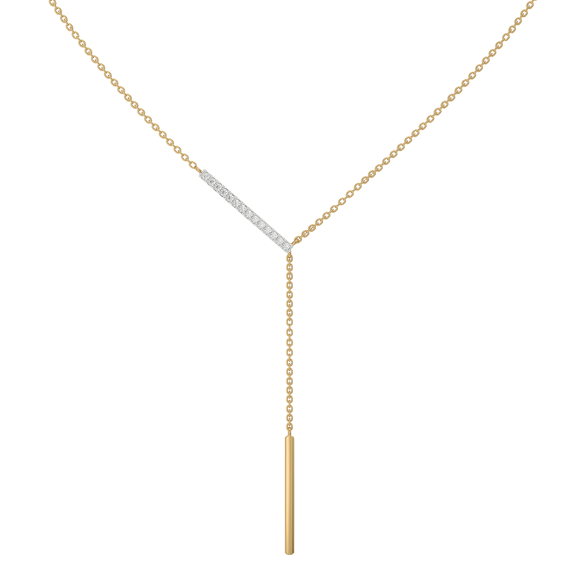 Cera Lariat - Lab Diamond Necklace