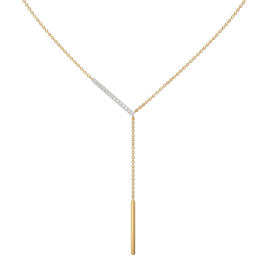 Cera Lariat - Lab Diamond Necklace