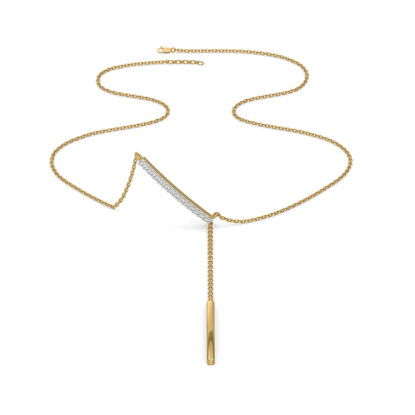 Cera Lariat - Lab Diamond Necklace