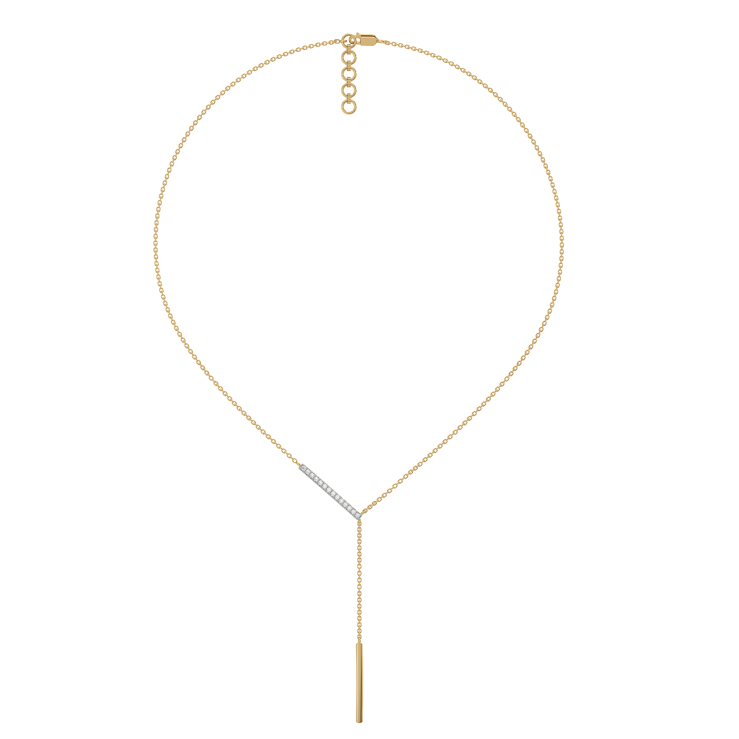 Cera Lariat - Lab Diamond Necklace