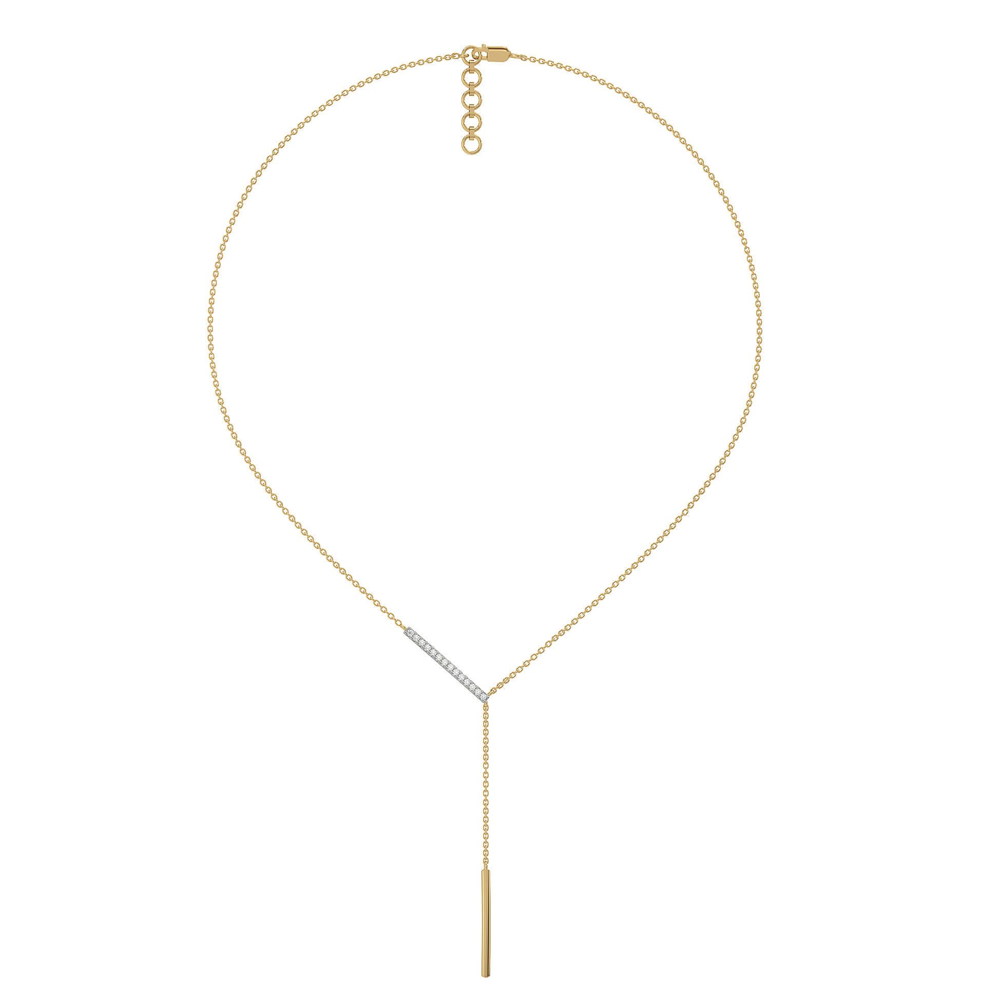 Cera Lariat - Lab Diamond Necklace