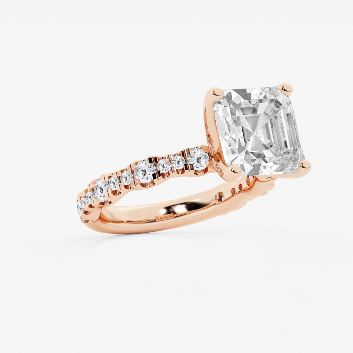 Clara - Station Side Stones Engagement Ring