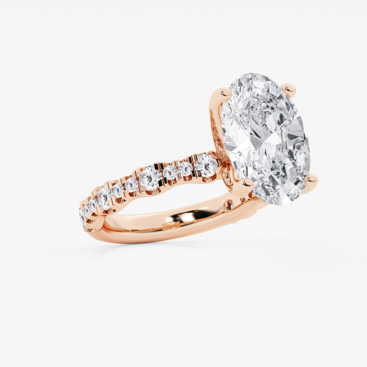 Clara - Station Side Stones Engagement Ring
