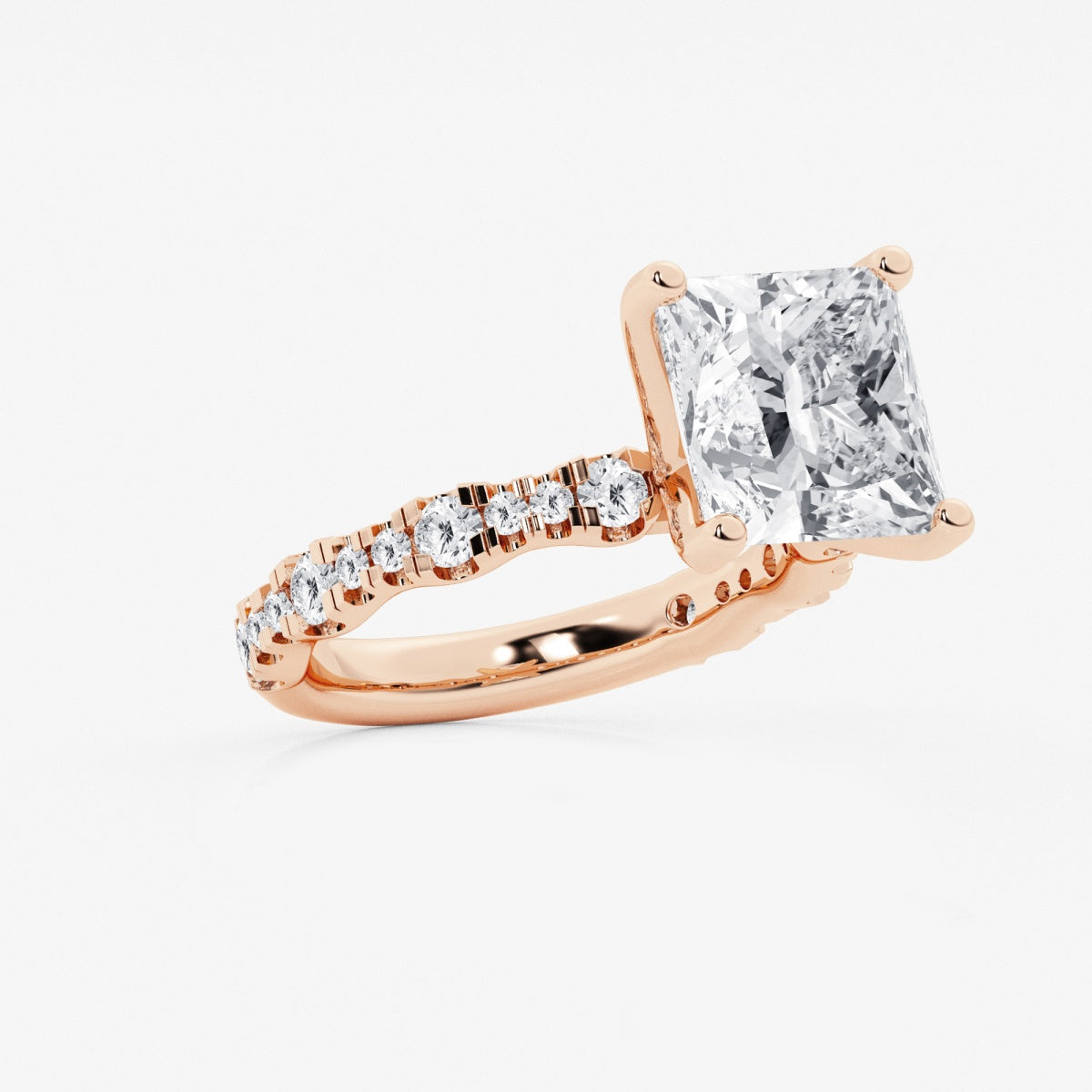 Clara - Station Side Stones Engagement Ring