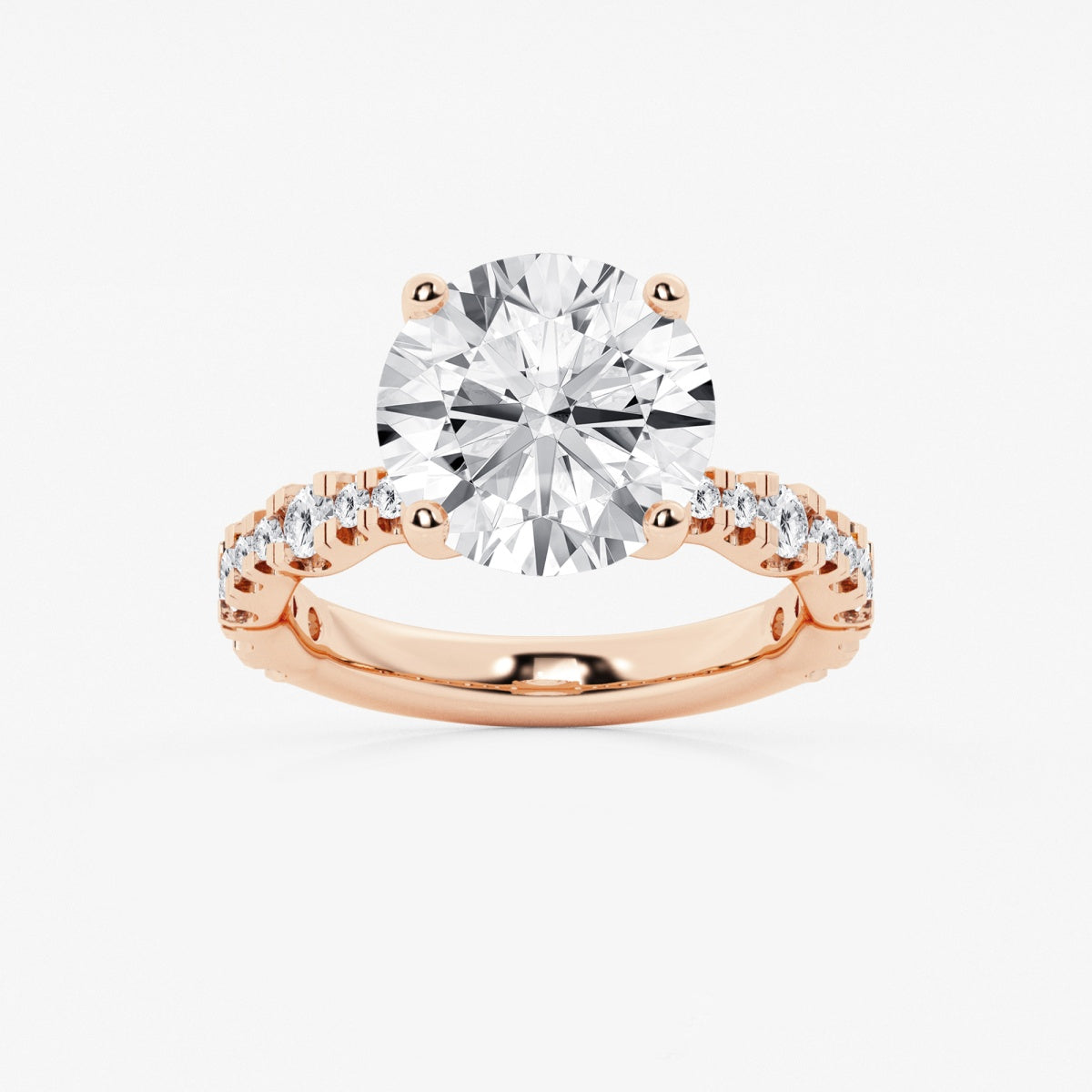 Clara - Station Side Stones Engagement Ring