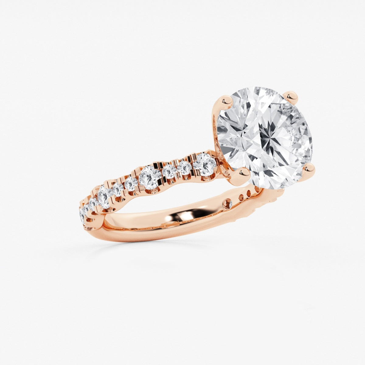 Clara - Station Side Stones Engagement Ring