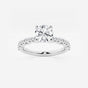 Clara - Station Side Stones Engagement Ring
