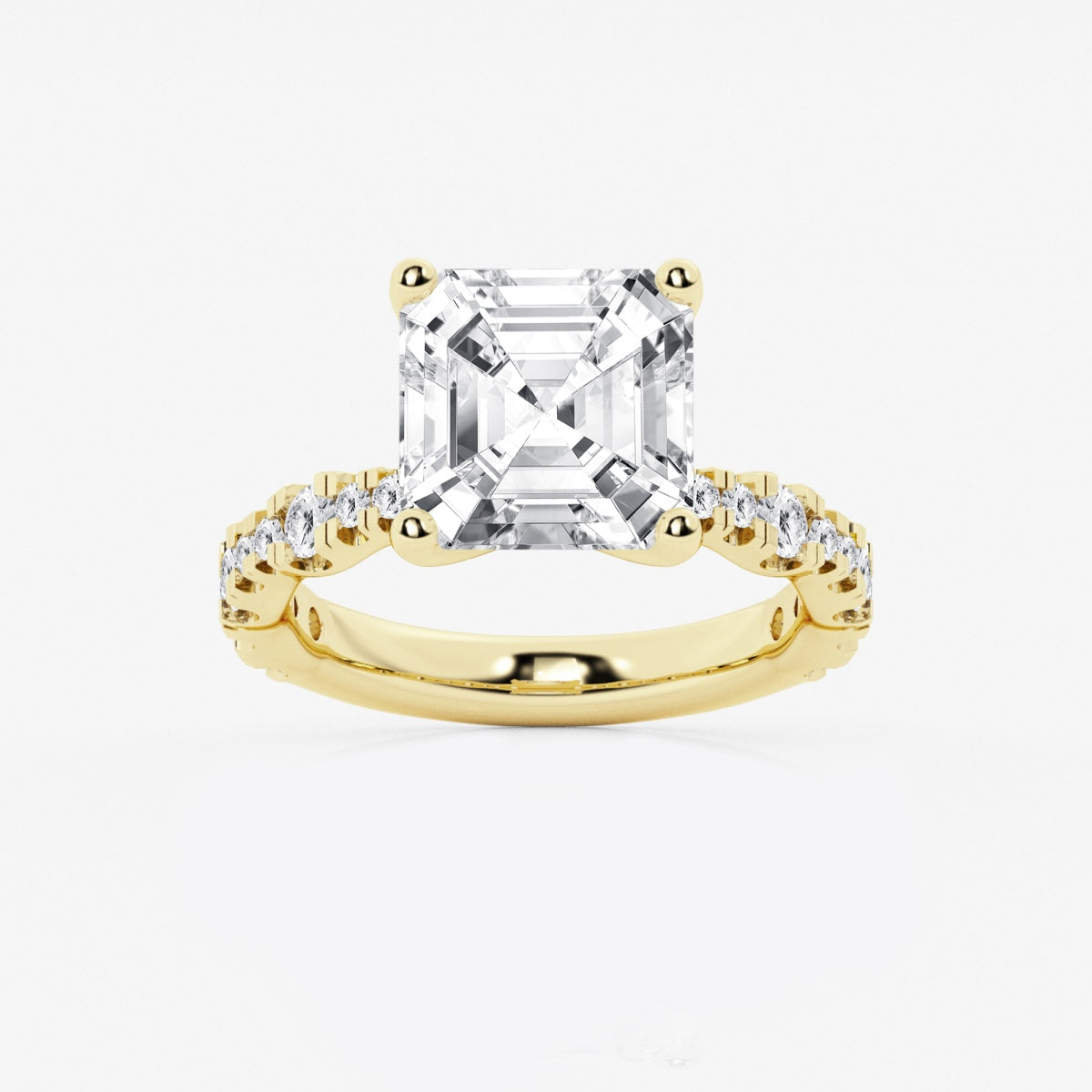 Clara - Station Side Stones Engagement Ring