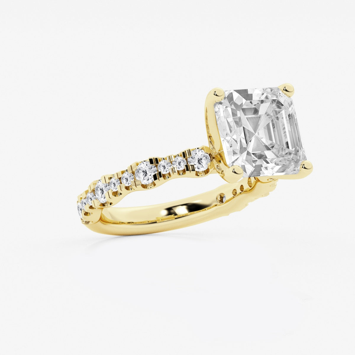 Clara - Station Side Stones Engagement Ring
