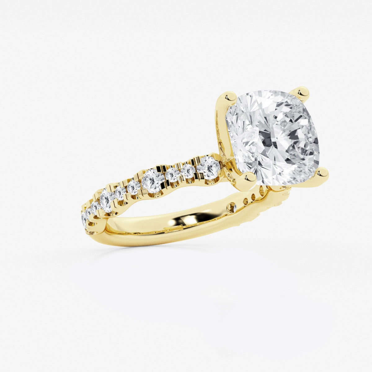 Clara - Station Side Stones Engagement Ring