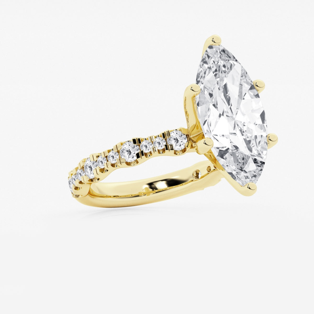Clara - Station Side Stones Engagement Ring