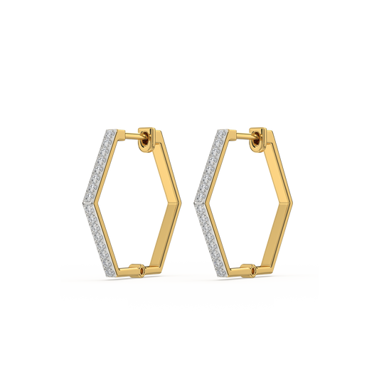 Classic Huggies - Lab Diamond  Earrings