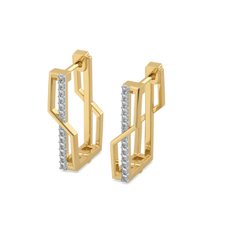 Classic Snug Huggies - Lab Diamond Earrings