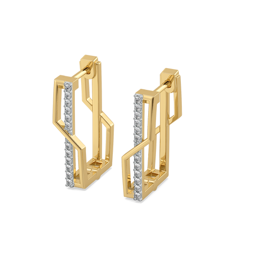 Classic Snug Huggies - Lab Diamond Earrings