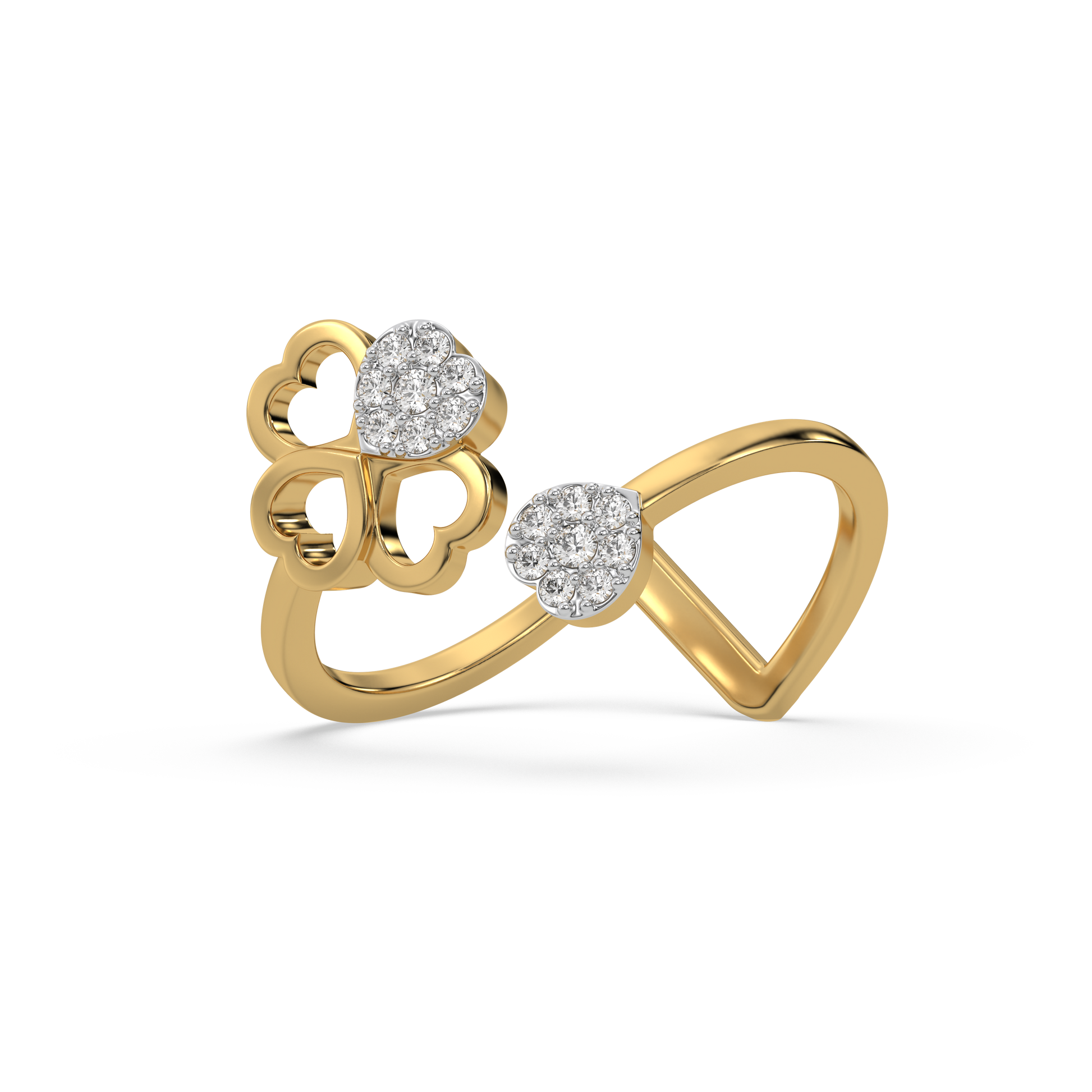 Clover Luxe - Lab Diamond Open Top Ring