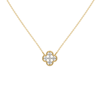 Clover - Lab Diamond Pendant Necklace