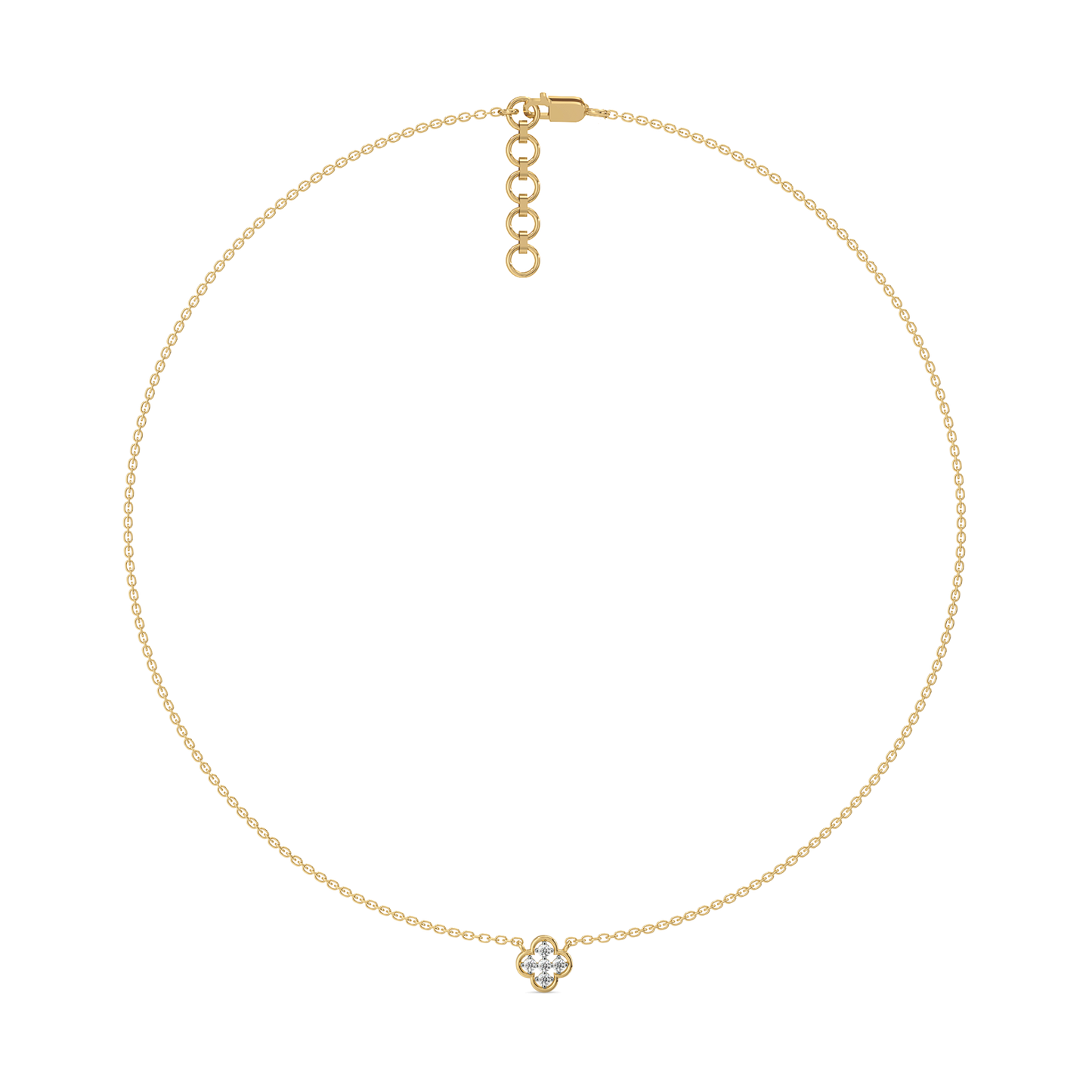 Clover - Lab Diamond Pendant Necklace