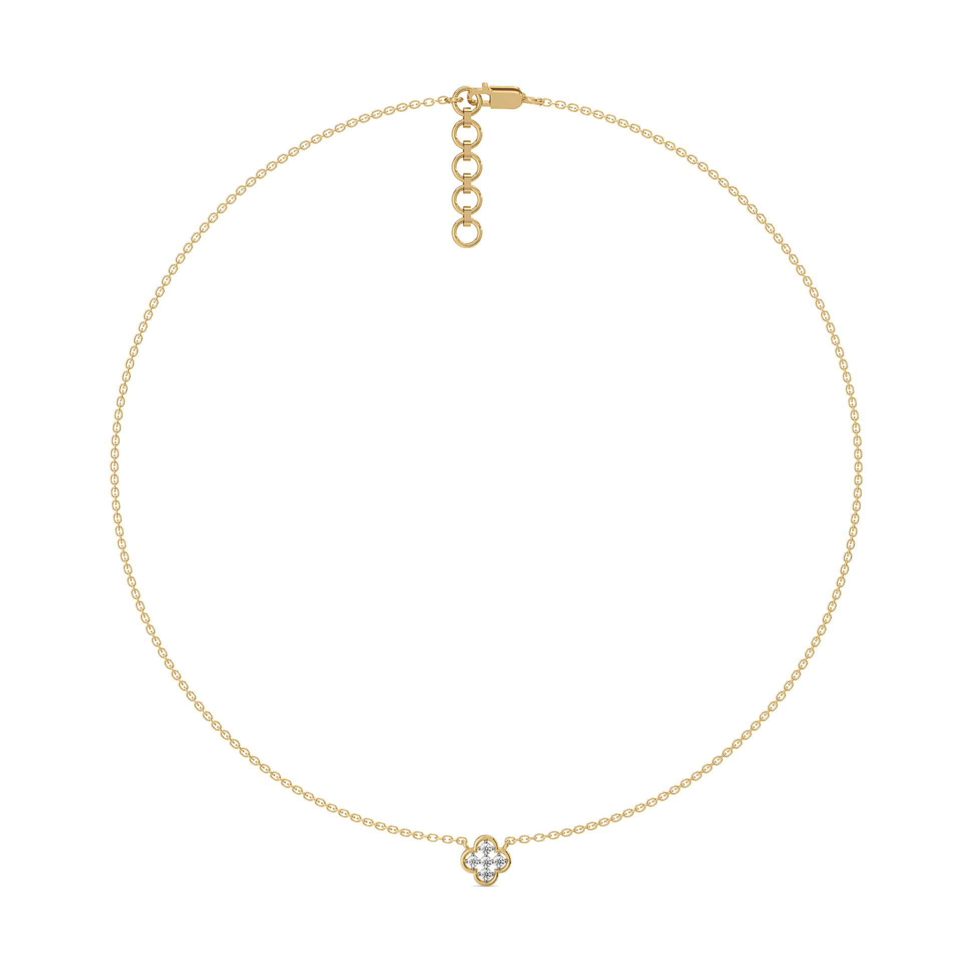 Clover - Lab Diamond Pendant Necklace