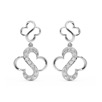 Clover S-Drops - Lab Diamond Earrings