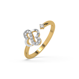 Clover S-Open - Lab Diamond Open Top Ring