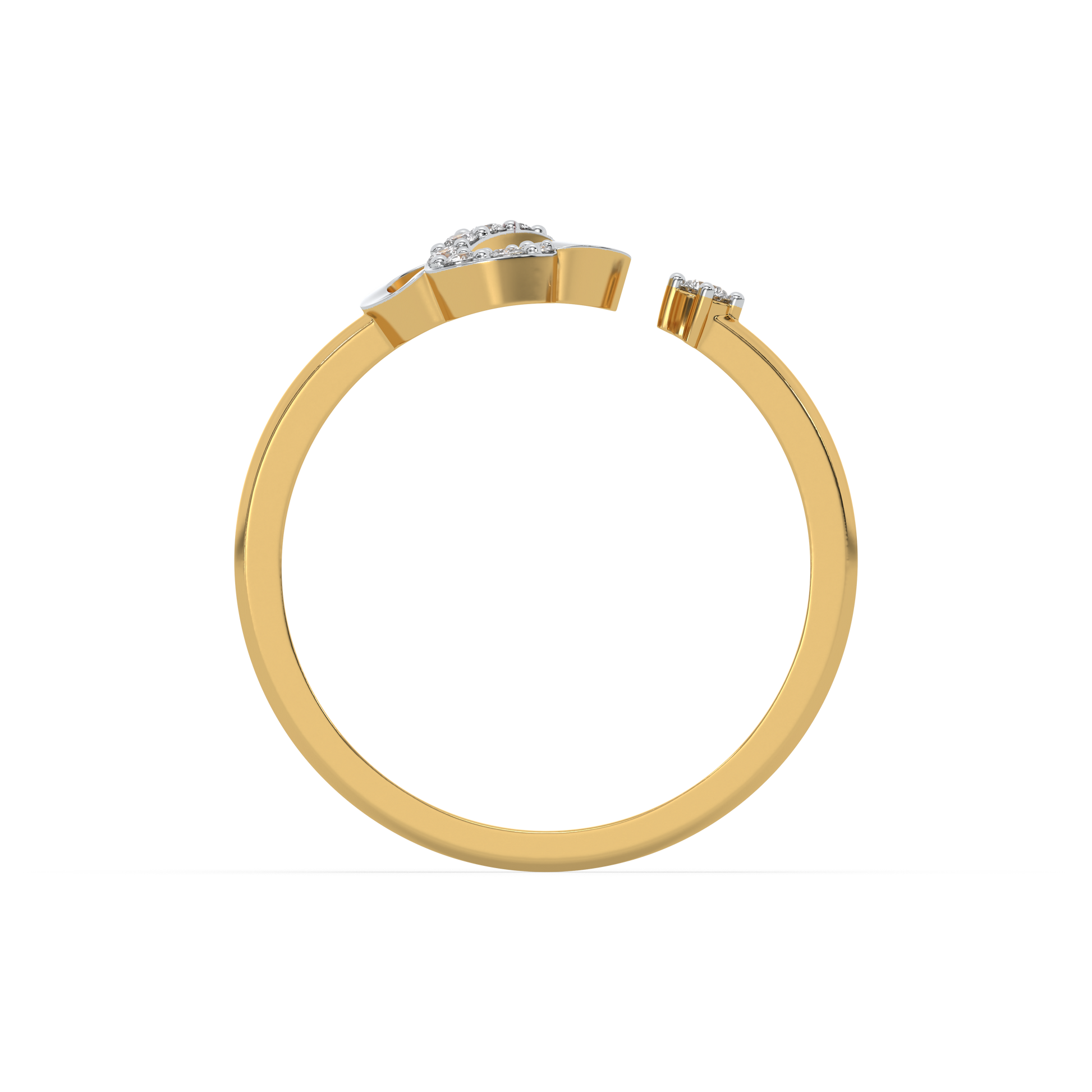 Clover S-Open - Lab Diamond Open Top Ring