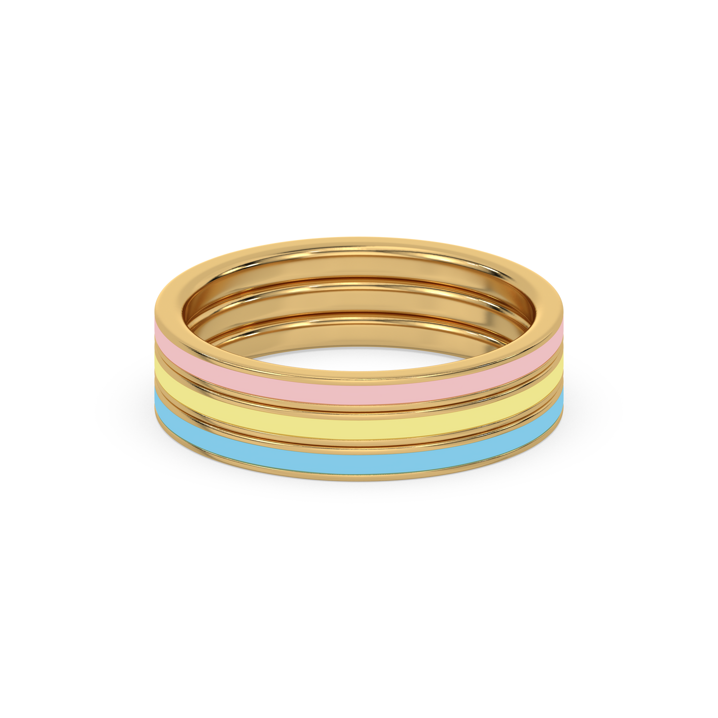 Color Splash - 18kt Gold Vermeil Stack Ring