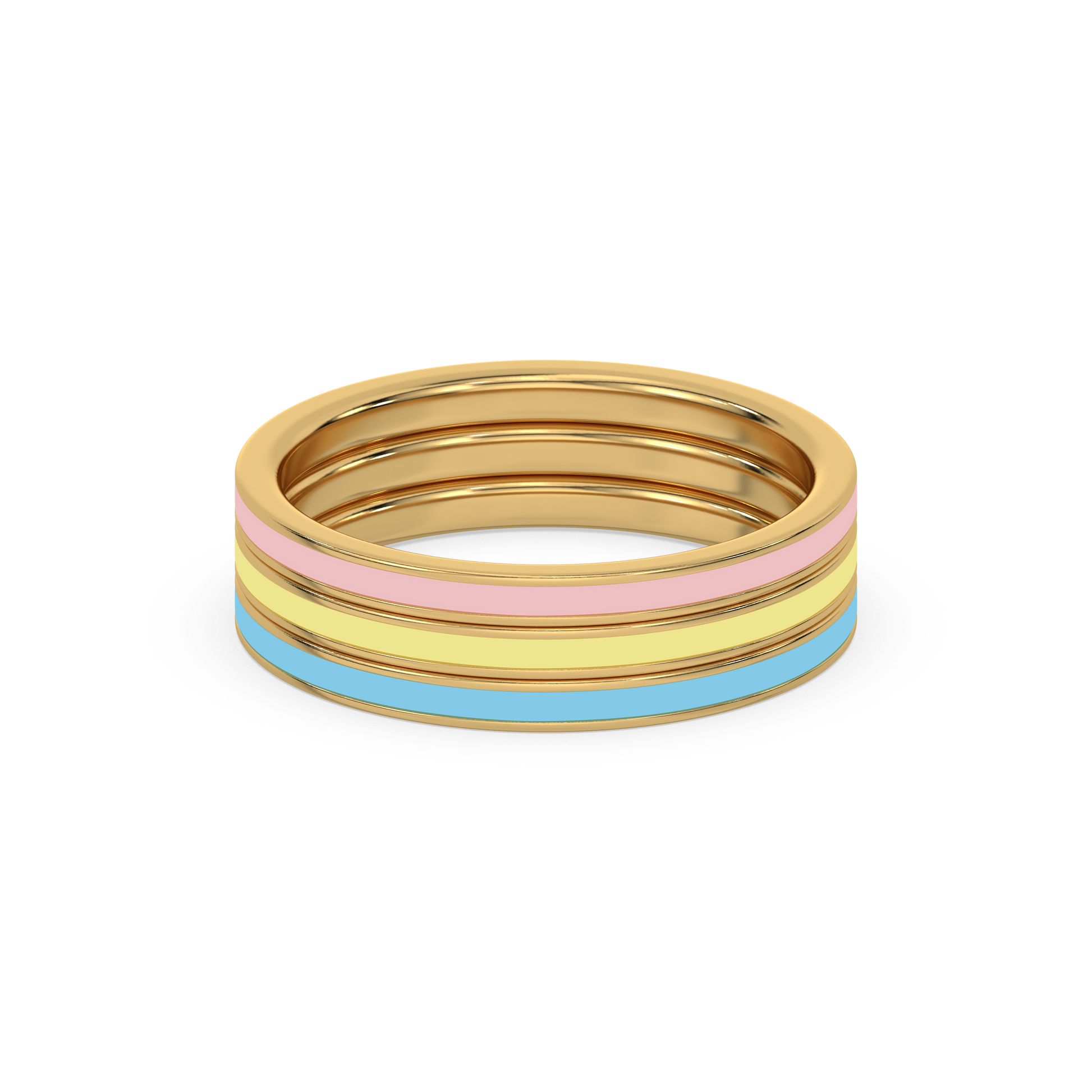 Color Splash - 18kt Gold Vermeil Stack Ring
