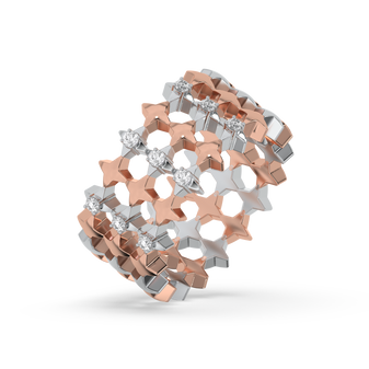 Cosmic Band - Lab Diamond Cocktail Ring