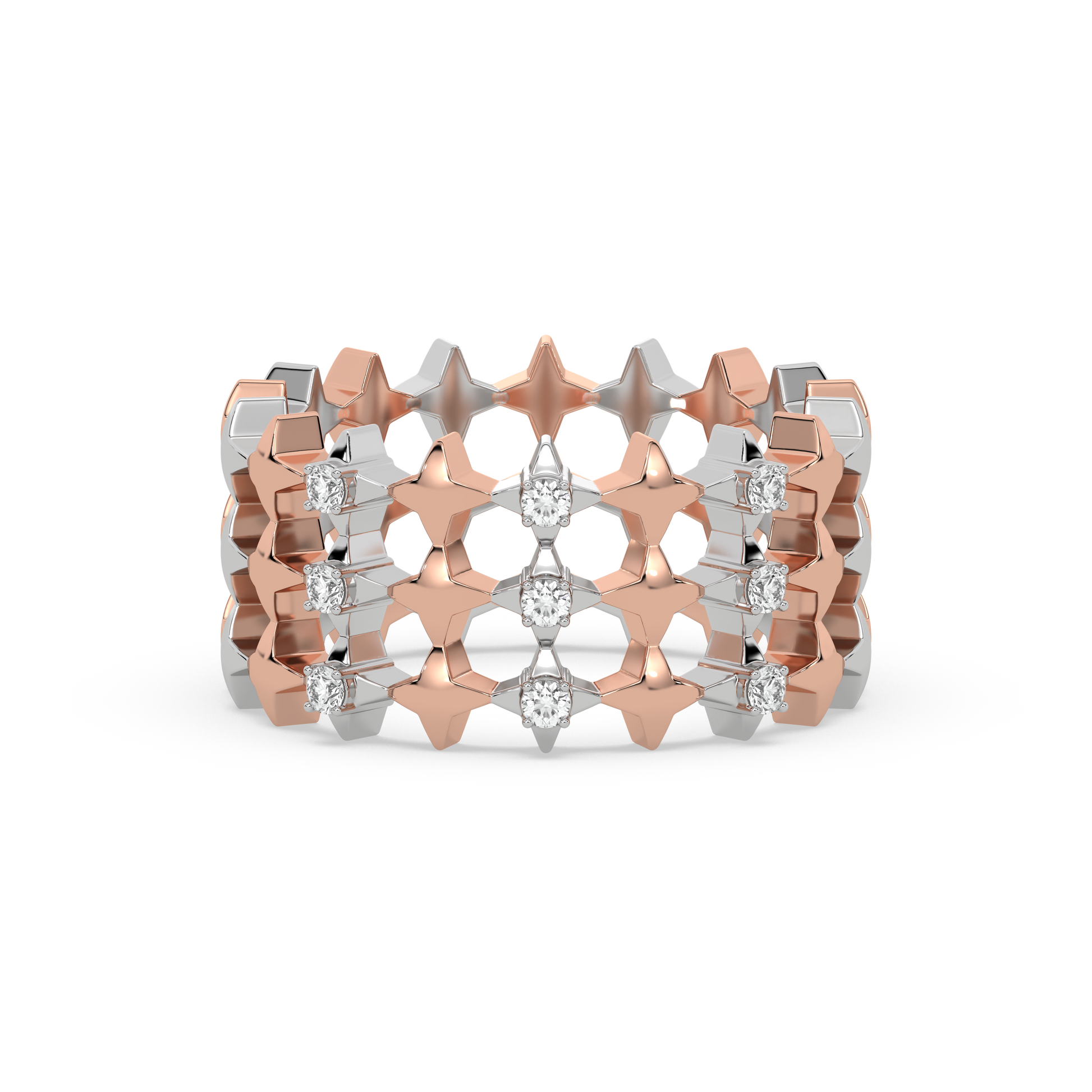 Cosmic Band - Lab Diamond Cocktail Ring
