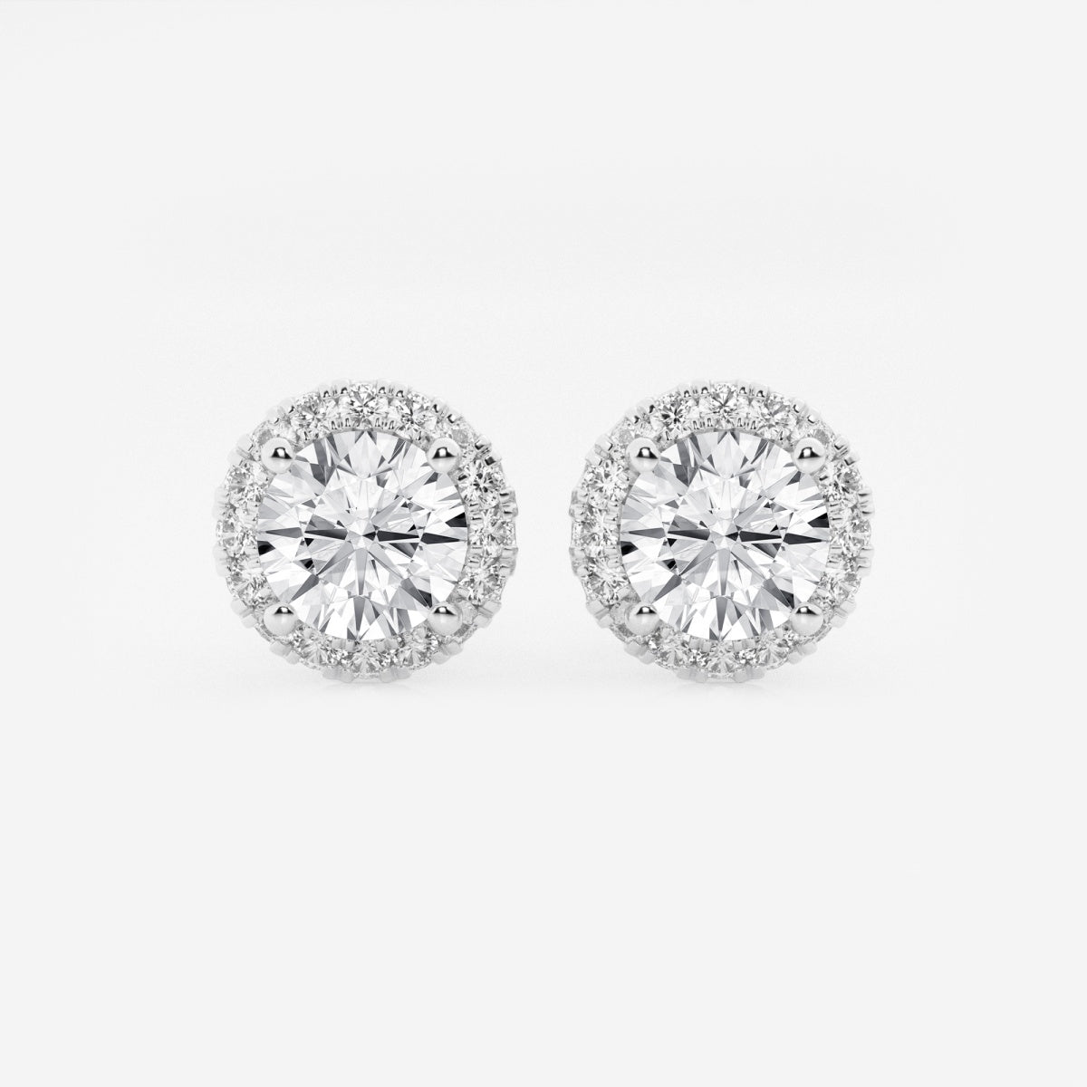 Juliette - Radiant Halo Design Earrings